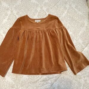 Madewell corduroy long sleeve top S